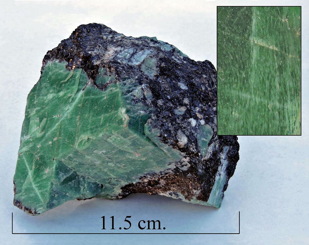 Actinolite with sphalerite Bill Bagley Rocks and Minerals