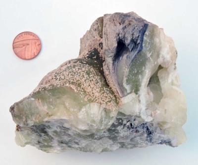 Prehnite, Loanhead quarry. Bill Bagley Rocks and Minerals