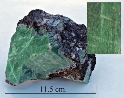 Actinolite with sphalerite Bill Bagley Rocks and Minerals