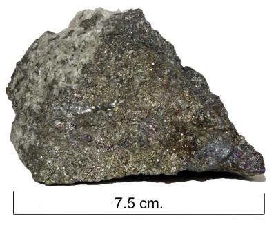 Arsenopyrite. Hingston Down quarry. Bill Bagley Rocks and Minerals