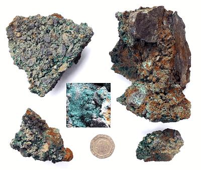 Brochantite, Geufron. (CWO) Bill Bagley Rocks and Minerals
