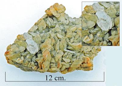 Baryte, origin unknown. Bill Bagley Rocks and Minerals