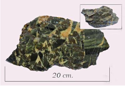 Vein breccia. Cwmrheidol, W. Wales. Bill Bagley Rocks and Minerals